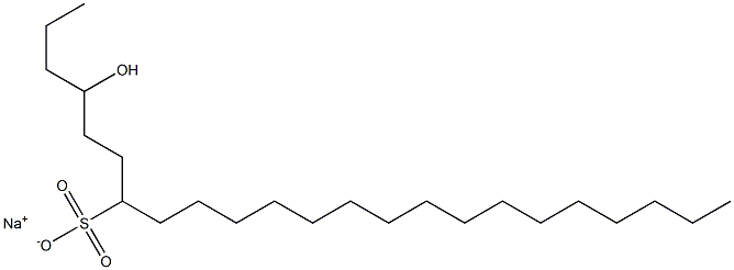 4-Hydroxytricosane-7-sulfonic acid sodium salt Struktur