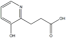 3-(3-Hydroxy-2-pyridinyl)propanoic acid Struktur