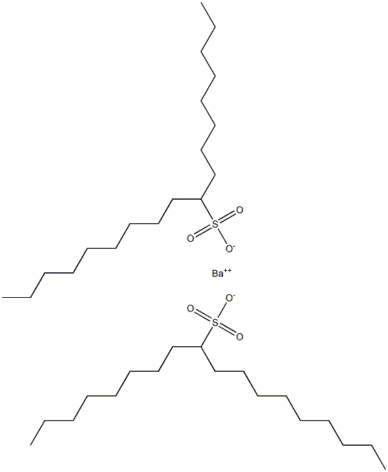 Bis(octadecane-9-sulfonic acid)barium salt Struktur