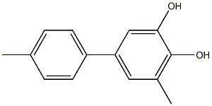 3-Methyl-5-(4-methylphenyl)benzene-1,2-diol Struktur