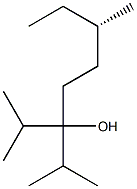 [S,(+)]-2,6-Dimethyl-3-isopropyl-3-octanol Struktur