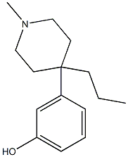 3-(1-Methyl-4-propyl-4-piperidinyl)phenol Struktur