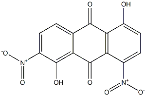 1,5-Dihydroxy-2,8-dinitroanthraquinone Struktur