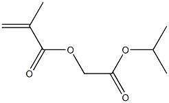 Methacrylic acid isopropyloxycarbonylmethyl ester Struktur