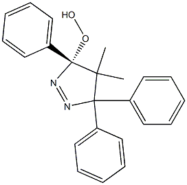 [(3S)-4,5-Dihydro-3,5,5-triphenyl-4,4-dimethyl-3H-pyrazol]-3-yl hydroperoxide Struktur