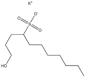 1-Hydroxyundecane-4-sulfonic acid potassium salt Struktur