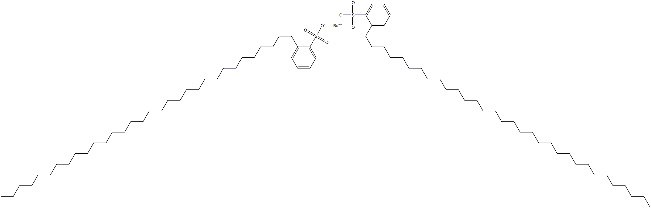 Bis[2-(dotriacontan-1-yl)benzenesulfonic acid]barium salt Struktur