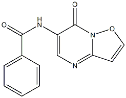 6-Benzoylamino-7H-isoxazolo[2,3-a]pyrimidin-7-one Struktur