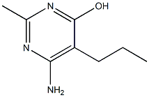 6-Amino-2-methyl-5-propyl-4-pyrimidinol Struktur