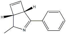 (1S,5R)-4-Methyl-2-phenyl-3-azabicyclo[3.2.0]hepta-2,6-diene Struktur