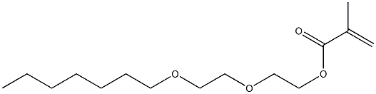 Methacrylic acid 2-(2-heptyloxyethoxy)ethyl ester Struktur