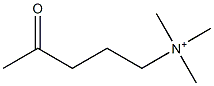 4-Oxopentyltrimethylaminium Struktur