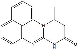 10,11-Dihydro-11-methylpyrimido[1,2-a]perimidin-9(8H)-one Struktur