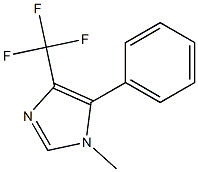 1-Methyl-4-trifluoromethyl-5-(phenyl)-1H-imidazole Struktur