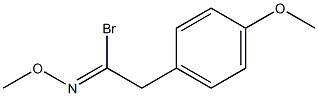 1-Bromo-2-(4-methoxyphenyl)acetaldehyde O-methyl oxime Struktur