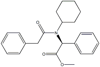 N-Cyclohexyl-2-phenyl-N-(phenylacetyl)glycine methyl ester Struktur