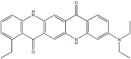 3-(Diethylamino)-8-ethyl-5,12-dihydroquino[2,3-b]acridine-7,14-dione Struktur