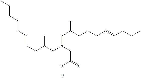 N,N-Bis(2-methyl-6-decenyl)glycine potassium salt Struktur