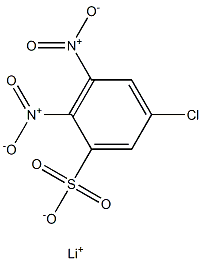 5-Chloro-2,3-dinitrobenzenesulfonic acid lithium salt Struktur