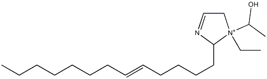 1-Ethyl-1-(1-hydroxyethyl)-2-(5-tridecenyl)-3-imidazoline-1-ium Struktur