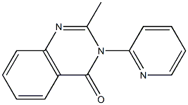 2-Methyl-3-(2-pyridyl)quinazolin-4(3H)-one Struktur