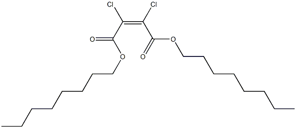 Dichloromaleic acid dioctyl ester Struktur