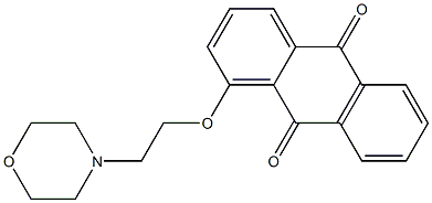 1-(2-Morpholinoethoxy)anthraquinone Struktur