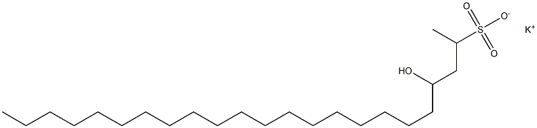 4-Hydroxytricosane-2-sulfonic acid potassium salt Struktur