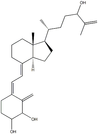 9,10-Secocholesta-5,7,10(19),25-tetrene-1,2,24-triol Struktur