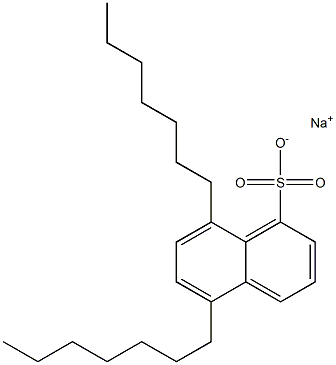 5,8-Diheptyl-1-naphthalenesulfonic acid sodium salt Struktur