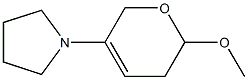 3,6-Dihydro-2-methoxy-5-(pyrrolidin-1-yl)-2H-pyran Struktur