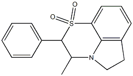 2,3,5,6-Tetrahydro-2-phenyl-3-methylpyrrolo[1,2,3-de]-1,4-benzothiazine 1,1-dioxide Struktur