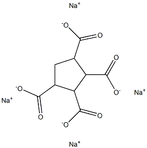 1,2,3,4-Cyclopentanetetracarboxylic acid tetrasodium salt Struktur