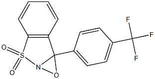 7b-[4-(Trifluoromethyl)phenyl]-7bH-oxazirino[2,3-b][1,2]benzisothiazole 3,3-dioxide Struktur