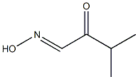 1-(Hydroxyimino)-3-methylbutan-2-one Struktur