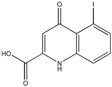 5-Iodo-1,4-dihydro-4-oxoquinoline-2-carboxylic acid Struktur