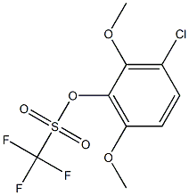 2,6-Dimethoxy-3-chlorophenol trifluoromethanesulfonate Struktur