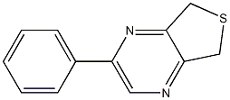 5,7-Dihydro-2-phenylthieno[3,4-b]pyrazine Struktur