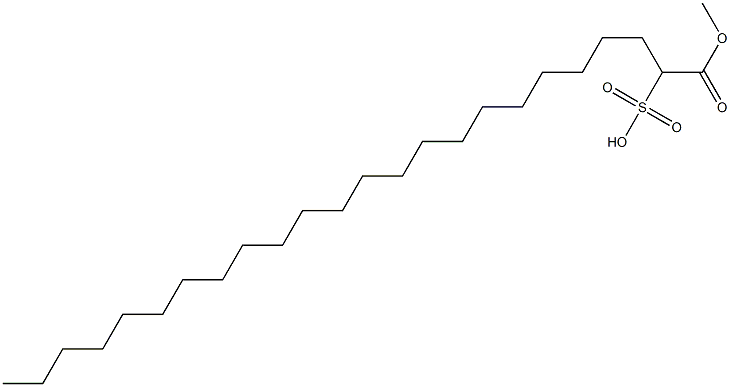 1-Methoxycarbonyl-1-tricosanesulfonic acid Struktur