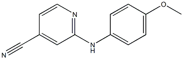 2-(4-Methoxyphenylamino)pyridine-4-carbonitrile Struktur