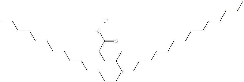 4-(Ditetradecylamino)valeric acid lithium salt Struktur