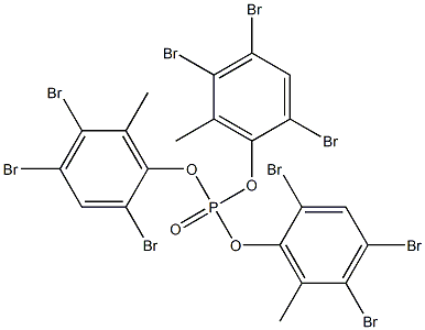 Phosphoric acid tris(2,4,5-tribromo-6-methylphenyl) ester Struktur