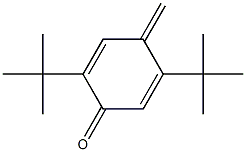 2,5-Di-tert-butyl-4-methylene-2,5-cyclohexadien-1-one Struktur