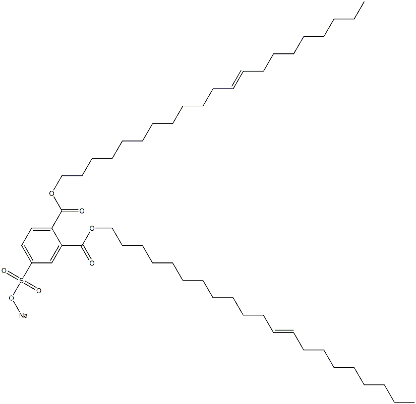 4-(Sodiosulfo)phthalic acid di(12-henicosenyl) ester Struktur