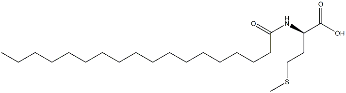 (R)-4-Methylthio-2-[(1-oxooctadecyl)amino]butanoic acid Struktur