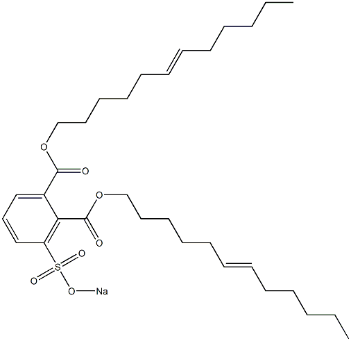 3-(Sodiosulfo)phthalic acid di(6-dodecenyl) ester Struktur