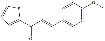 (E)-1-(2-Thienyl)-3-(4-methoxyphenyl)-2-propene-1-one Struktur