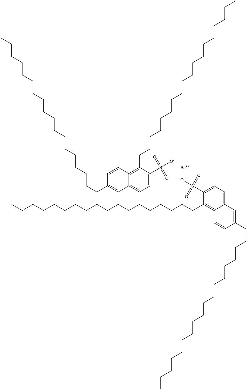 Bis(1,6-dioctadecyl-2-naphthalenesulfonic acid)barium salt Struktur