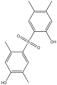 2,4'-Dihydroxy-2',4,5,5'-tetramethyl[sulfonylbisbenzene] Struktur