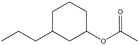 Acetic acid 3-propylcyclohexyl ester Struktur